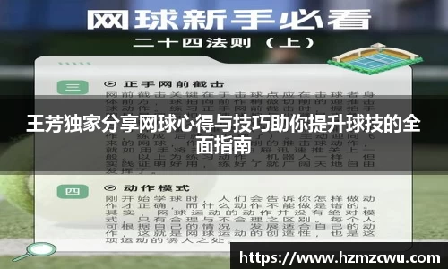 王芳独家分享网球心得与技巧助你提升球技的全面指南