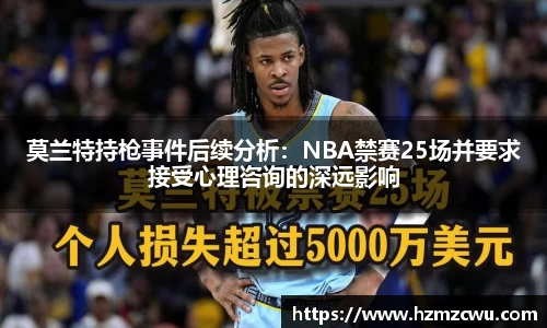 莫兰特持枪事件后续分析：NBA禁赛25场并要求接受心理咨询的深远影响